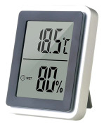 Trend Alert Digital Termometer Hygrometer med Funktion, Energieffektivitet genom Smart Övervakning, Lättläst LCD-Display, Komfortnivåstatus för