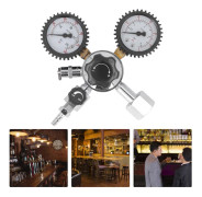 W21.8 Ölkeg Regulator Aluminium ABS med Slang CO2 Regulator för Kolsyresättning av Öl Sodavatten