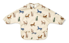 LIEWOOD - Merle Dining Apron - Bibbor - 1078 Leopard multi mix - L82 x H43 cm