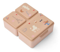 LIEWOOD - Driss Lunchbox - Matlåda för barn - 2339 Paris / Pale Tuscany - H6,5 x 15,5 x L19,5 cm