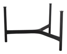 Cane-line - Twist Sofabordunderstel - Stor - Bordsben - Lava Grey, Aluminium - H44 cm