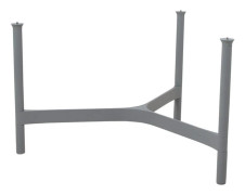 Cane-line - Twist Sofabordunderstel - Stor - Bordsben - Light Grey, Aluminium - H44 cm
