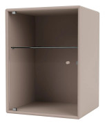 Montana - RIPPLE - wall mounted - Skåp - Mushroom - H: 46,8 x W: 35,4 x D: 20 CM