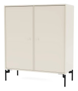 Montana - COVER - With black legs - Hyllor - Oat - H 69.6 CM / W 69.6 CM / D 30 CM