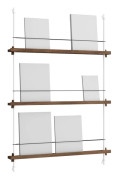 MOEBE - Magazine Shelf - MS.115.1 - Tidningshållare - Smoked Oak/White - H115xW92xD7cm