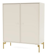 Montana - COVER - With brass legs - Hyllor - Oat - H 69.6 CM / W 69.6 CM / D 30 CM