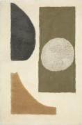 Ferm Living - Bloco Tufted Rug - Barnens matta - Small - Green/Off-white - B: 80 x H: 120 x D: 3 cm