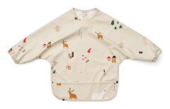 LIEWOOD - Merle Printed Cape Bib - Bibbor - Holiday / Sandy - L43 cm