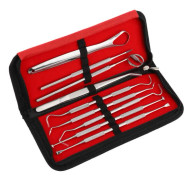 [NT] Tandvårdsset - 9 Delar med Fodral Silver