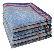 Herr bomullsnäsdukar, kostymficksnäsdukar, 6-pack 43 cm x 43 cm