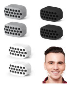 Set med 6 käkmuskeltränare Jawliner Träningsredskap käkmuskler silikon Jawdesign tuggummi käkmuskeltränare Jawliner käkmuskel