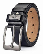 Läder Spänne Casual Jeansbälte Herr Hög Kvalitet Retro Lyx Herrbälte 120cm