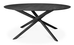 Ethnicraft, Mikado Matbord Ø150 cm Svart Ek