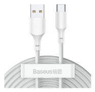Baseus Simple USB till USB-C kabel, 5A, 40W, 1.5m, 2-pack