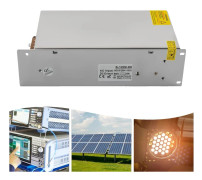 Elektrisk Ström Motor Strömförsörjning, 1200W Utgång, Justerbar Spänning,Silver