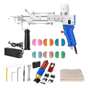 Elektrisk tuftingpistol, hållbar stålkonstruktion, komplett tuftingkit,Blå EU PLUG 220V-B
