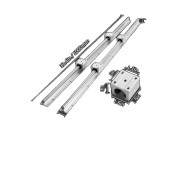 VEVOR Linjär Guide Rails Set, Hög Lastkapacitet, Hållbar Konstruktion,SBR12 1000MM