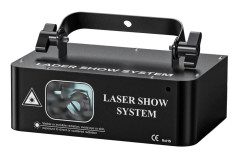 RGB Laserstråleprojektor, DMX Scenelampa, Hög Luminös Flöde,EU-plugg, svart
