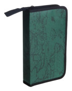 [NT] CD-mapp för 80 CD/DVD/Blu-ray Robust konstruktionsväska Förvaringshållare Organizer Grön