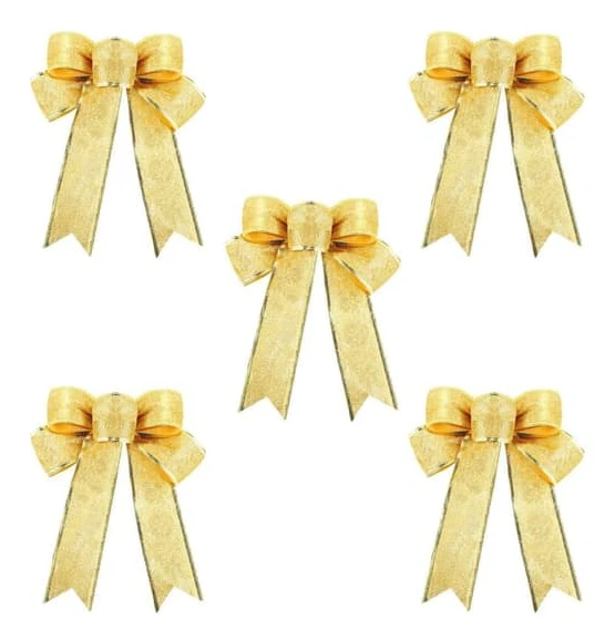 [NT] Julrosetter juldekoration guld 5-pack