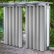 Utomhusgardiner med trippelvävteknik, paneler i linne, vattentäta, mörkläggande, insynsskydd för uteplats, trädgård, terrass, pergola, stränder, altaner, verandor