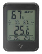 Professionell Digital Termometer Hygrometer Elektronisk Fuktighets- och Temperaturmätare med LCD-Display för Inomhus och Utomhus från DEBUNS