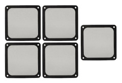 PC Fläkt Damfilter Nät Magnetisk Ram Nylon Chassi Fläkt Dammnät Skydd för Datorlåda Nätaggregat 140mm 5st Svart