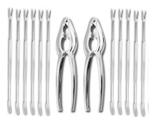 Seafood Sensation Set, 12 Delar Inklusive 2 Kraftiga Krabbknäckare & 10 Gafflar, Perfekt För Kokning, Matlagning & Servering, Ergonomiskt Designad