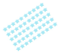50 stjärnformade stickskydd söta akryl virknålsspetsskydd blå