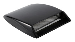 1x Universell Bil Dekorativ Luftflödesintag Scoop Bonnet Ventilationskåpa Svart