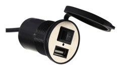 USB Motorcykel Mobiltelefon Strömförsörjning Laddare Vattentät Port Uttag 12V