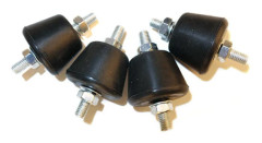 Luftkonditionering extern maskin fäste bullerreducering stötdämpande dyna luftkonditionering fotdyna stötdämpare dyna stöd typ 4-pack