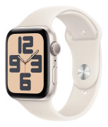Apple Watch SE 2024 GPS 44mm Starlight Aluminium Case / Starlight Sport Band - M/L
