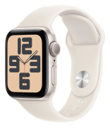 Apple Watch SE 2024 GPS 40mm Starlight Aluminium Case / Starlight Sport Band - M/L