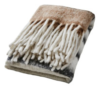 Affari of Sweden, FRASSE pläd beige/svart/vit