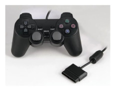 \"QD\" Trådbunden spelkontroll Gamepad Joypad Original för PS2 /Playstat