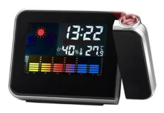 {NT}LED Projektor Väckarklocka med Väderstation / Kalender