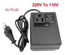 Spänningsomvandlare 200W 220V till 110V Nedtransformator Spänningsomvandlare Reseadapter EU-kontakt Inverterare