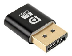 4k Displayport Dummy Plug Dp Virtuell Skärmadapter Edid Headless Ghost Emulator För Pc Grafik V