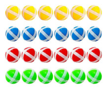 24 st Fabric Darttavla Klibbiga Bollar Dart Haken och Slinga Bollar Darts Spel Tillbehör