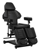 Pro Ink 601A - Hydraulisk Tatueringsstol, Svart, Justerbar för Studio salong