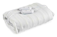 Elektrisk dubbel värmemadrass 2 x 60 W Polyester Vit (140 x 1 x 160 cm)