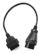 Bil OBD1 till OBD2 Kontakt Adapter 38 Pin OBDI till 16 Pin Konverteringskabel Diagnostikverktyg för.pa