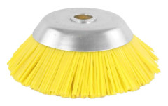 Universell borste för röjsåg. Ogräsborste gräsmatta ogräs nylon 200 x 25,4 mm gul