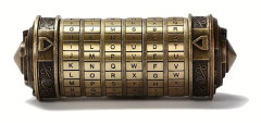 QD-Da Vinci Code Brevlåda med Lås - Säker Metalltub med Lösenord