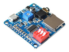 Röstljudsuppspelningsmodul MP3-spelarmodul UART I/O-utlösare Klass D-förstärkarkort 5W DY-SV5W
