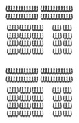 48 st PC Kabelkam Moderkort 24Pin 8Pin 6Pin Kabelkam för Dator Gesleeved Upp till 3.4 mm Svart.pa