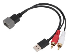 Bilradioadapterkabel MP3-ingång Ljudkonvertering Auxiliär Sladd Ersättning för Nissan