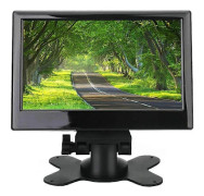 12V-24V 7-tums TFT LCD Färg HD-skärm med Nummerplåtskamera för Bil CCTV Backkamera