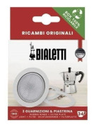 Bialetti 0800033, Kaffefilter, Bialetti, Moka Express, Fiammetta, Break, Happy Dama, Moka Timer, Rainbow, Metallic, Hvid 3-4.
